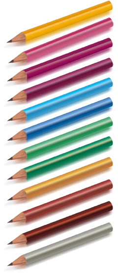 originální barevné tužky